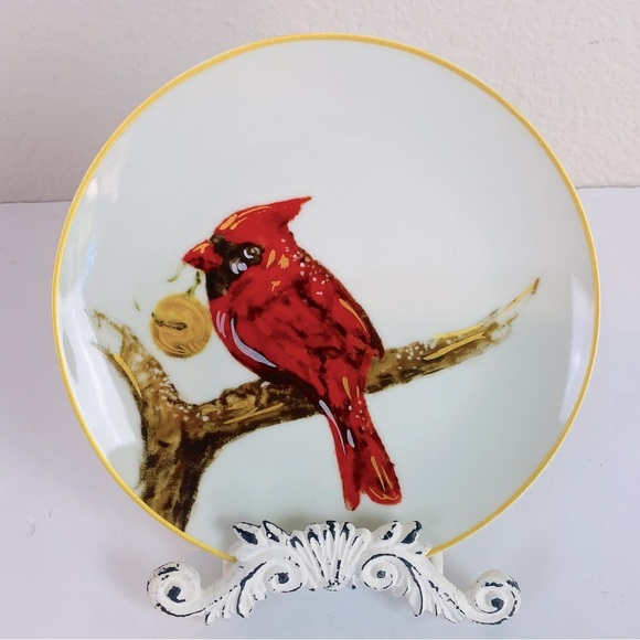 Set Of 6 Pottery Barn Holiday Forest Salad/Desert Plates 8” - Picture 2 of 7